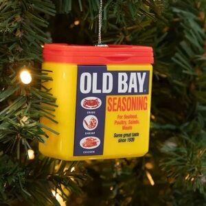 NEW Old Bay Seafood Seasoning RUZ Hanging Christmas Ornament Collectible Gift